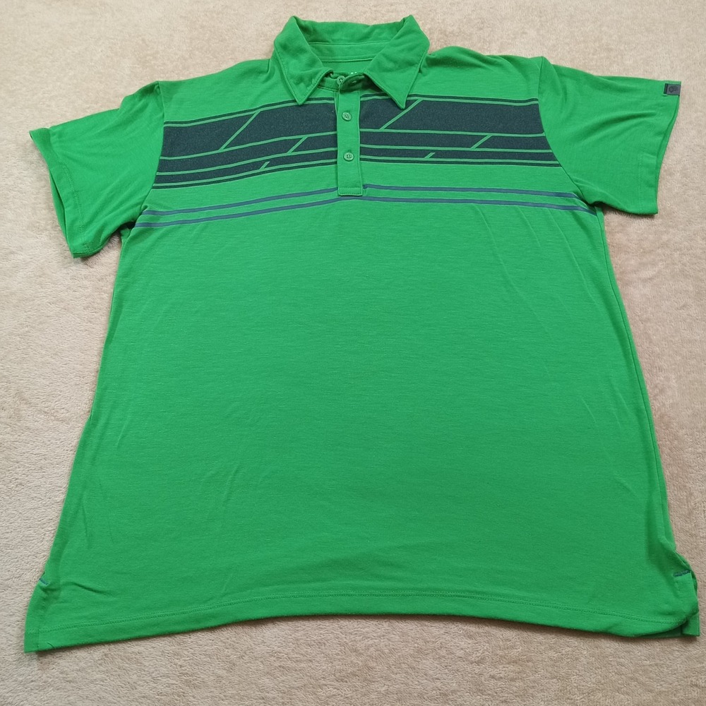 Mountain Hardwear Men's Polo Shirt‎ Short Sleeve Size Medium Green